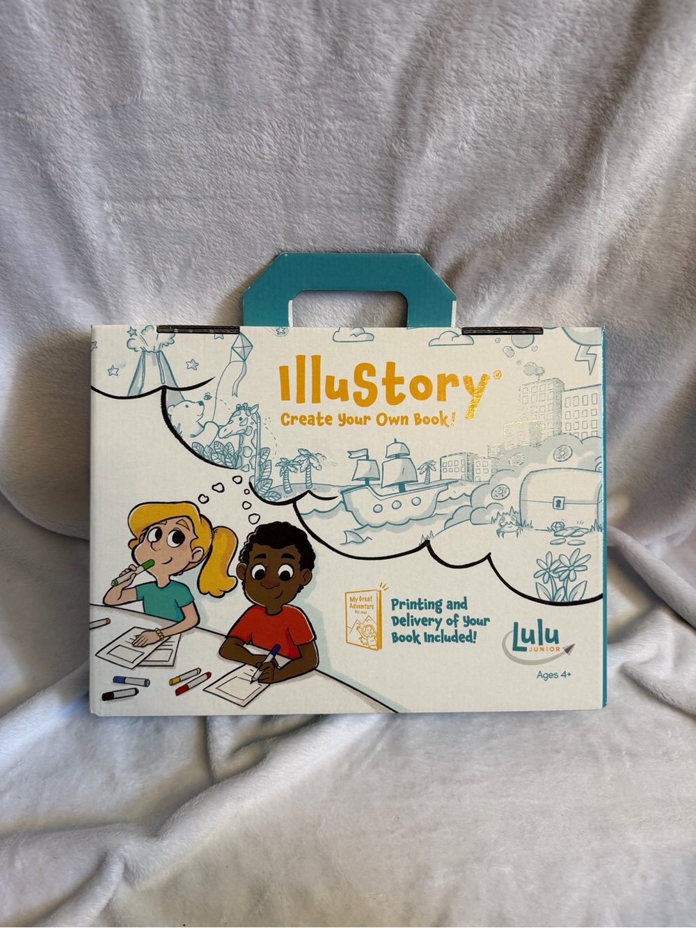Lulu Jr. IlluStory Create Your Own Book Kit Kids Craft Hardcover Book Ages 4+